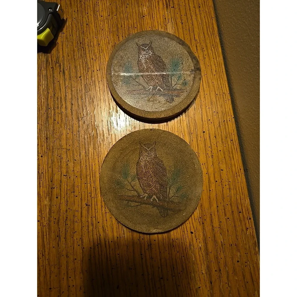 Vintage‎ Owl Coaster Set